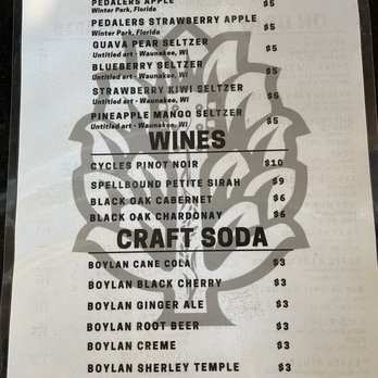 Bowigens Beer - Avalon Park - Menu 10/1/21 - Breweries Near Me - Orlando, Florida