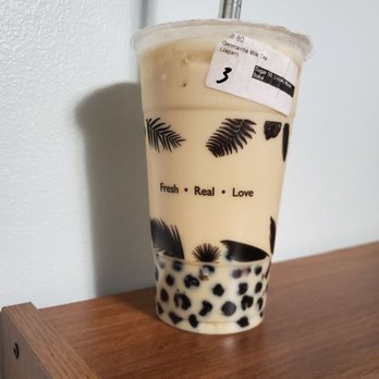 TJ Cups - Genmaicha Milk Tea w/ Boba - Bubble Tea Near Me - San Francisco, California