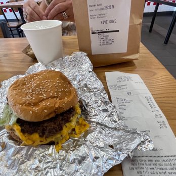 Five Guys - Classic Double Cheeseburger - Burgers Near Me - Miami, Florida