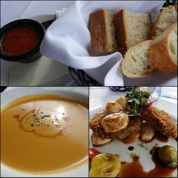 Sbicca Del Mar - Bread with Marinara Sauce - Lobster & Shrimp Bisque - Caprese Salad - Wine Bars Near Me - Del Mar, California Sbicca Del Mar - Bread with Marinara Sauce - Lobster & Shrimp Bisque - Caprese Salad - Wine Bars Near Me - Del Mar, California