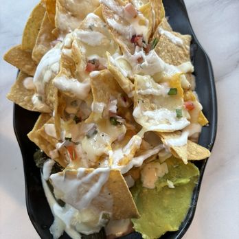 Rio Grande Social - Nachos - white queso was delicious - Sports Bars Near Me - Albuquerque, New Mexico