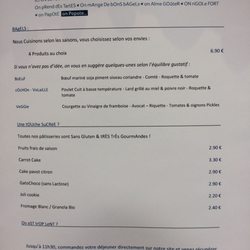 P Cantine Respectueuse - Carte