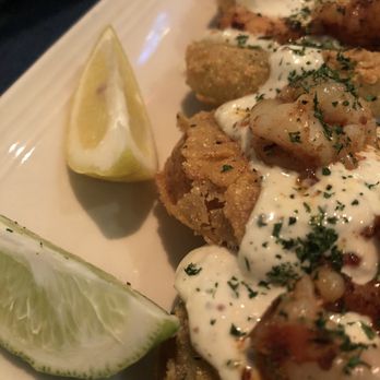 Tricky Fish - Fried green tomatoes are insanely good! - Seafood Near Me - Richardson, Texas Tricky Fish - Fried green tomatoes are insanely good! - Seafood Near Me - Richardson, Texas