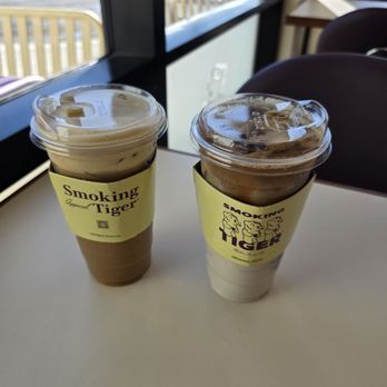 Smoking Tiger Coffee Lab - Tiger Latte and Smokin Spaniard - Cafes Near Me - Pomona, California