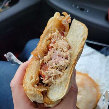 Maple Tree BBQ - Build your own sammich...Plain pulled chicken, caramelized onions and tomatoes on a Portuguese roll. - Barbeque Near Me - Riverhead, New York Maple Tree BBQ - Build your own sammich...Plain pulled chicken, caramelized onions and tomatoes on a Portuguese roll. - Barbeque Near Me - Riverhead, New York