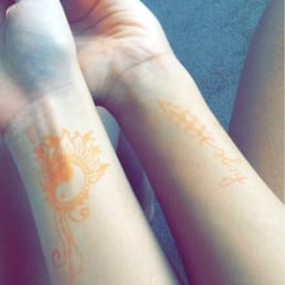 Henna tattoos