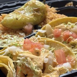 2 taco combo meal (grilled shrimp) 2 taco combo meal (grilled shrimp)