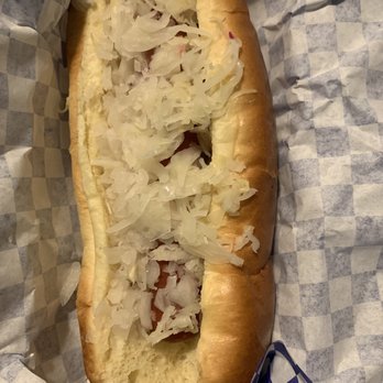 Mason’s Super Dogs - The Thing w. sauerkraut and onions - Hot Dogs Near Me - Lithonia, Georgia Mason’s Super Dogs - The Thing w. sauerkraut and onions - Hot Dogs Near Me - Lithonia, Georgia