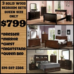 Comfort Zones - 3 Queen Size Bed Room Sets For $799
dresser 
mirror
chest
nightstand 
queen bed