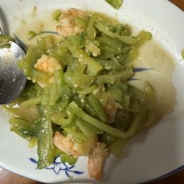 Bitter melons with Garlic