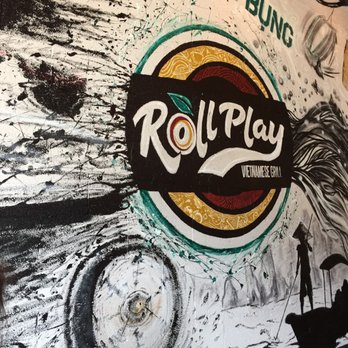 Roll Play - Art on the restaurant's wall - Vietnamese Near Me - Vienna, Virginia Roll Play - Art on the restaurant's wall - Vietnamese Near Me - Vienna, Virginia
