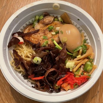 Mangetsu Farmington - Spicy Mangetsu Ramen before the broth - Ramen Near Me - Farmington, Connecticut