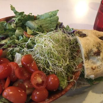 Mezzo - Half bowl of greens / half Berkeley Surprise sandwich on artichoke bread - Sandwiches Near Me - Berkeley, California Mezzo - Half bowl of greens / half Berkeley Surprise sandwich on artichoke bread - Sandwiches Near Me - Berkeley, California