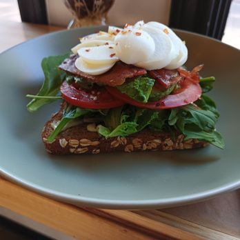 Grutogi Bistro - Avocado toast with multiple ingredients! - Salad Near Me - Flower Mound, Texas