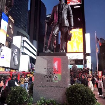 George M. Cohan Statue - Landmarks & Historical Buildings Near Me - New York, New York George M. Cohan Statue - Landmarks & Historical Buildings Near Me - New York, New York