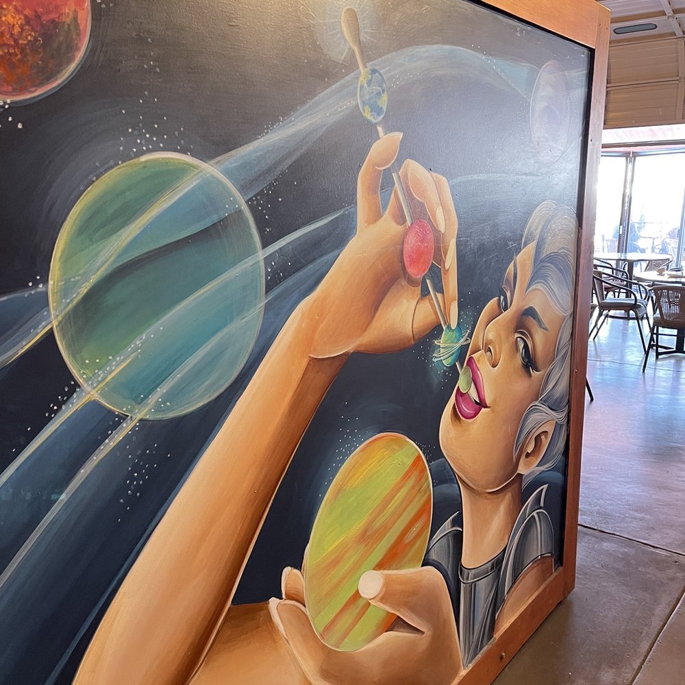 The Kosmos - Mural near washrooms - Bars Near Me - Albuquerque, New Mexico The Kosmos - Mural near washrooms - Bars Near Me - Albuquerque, New Mexico