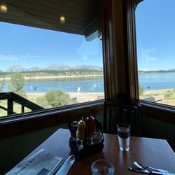 Signal Mountain Lodge - General Store - View from Trapper Grill, on-site restaurant for breakfast, lunch, and dinner.