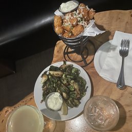 Brussels sprouts and tots Brussels sprouts and tots
