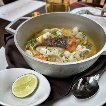 Bolo - Caldo Santo (black cod, cockles, scallops, crab, coconut-root vegetable holy broth) - Latin American Near Me - Philadelphia, Pennsylvania