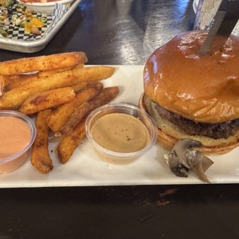 The Onion - Wild Mushroom Burger - New American Near Me - Spokane, Washington The Onion - Wild Mushroom Burger - New American Near Me - Spokane, Washington