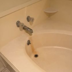 BRIM Properties - Stained tub which can be removed with proper cleaning chemicals.