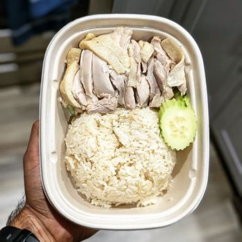 Chick Corner Thai Kitchen - Hainan Chicken Rice (sauces not pictured) @bilalandjesseatfood - Thai Near Me - Valley Village, California Chick Corner Thai Kitchen - Hainan Chicken Rice (sauces not pictured) @bilalandjesseatfood - Thai Near Me - Valley Village, California