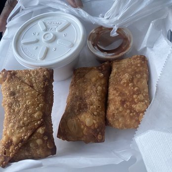 Cooter Brown's Rib Shack - Hillbilly egg rolls. Delish !!! - Barbeque Near Me - Jacksonville, Alabama
