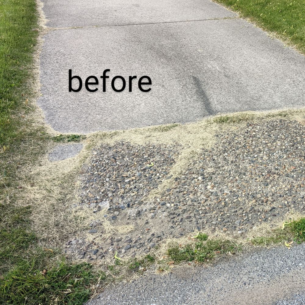 Precision Solution Services - before and after photos of a sidewalk - Lawn Services Near Me Precision Solution Services - before and after photos of a sidewalk - Lawn Services Near Me