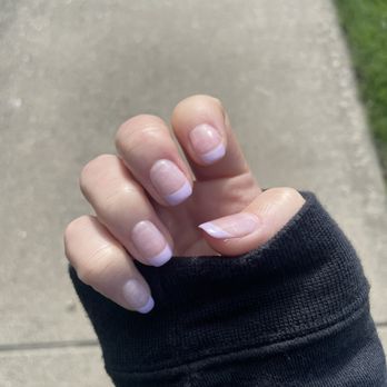 INails and Spa - purple french tips - Nail Salons Near Me - West Lafayette, Indiana INails and Spa - purple french tips - Nail Salons Near Me - West Lafayette, Indiana