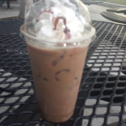 Large iced orange mocha