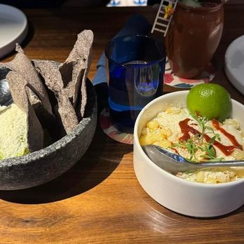 Bakan - Left Guacamole and corn on right - Mexican Near Me - Miami, Florida Bakan - Left Guacamole and corn on right - Mexican Near Me - Miami, Florida