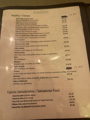 Menu photo 1 El Cafetalito Downey, CA