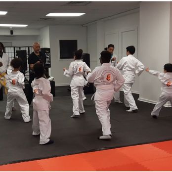Enter The Dragon Karate - Our serpent dragon class doing their warm-up routine. - Karate Near Me - Jersey City, New Jersey
