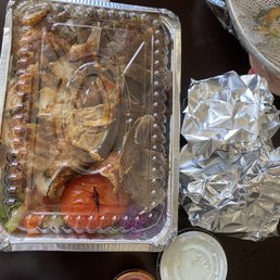 Lamb and chicken gyro