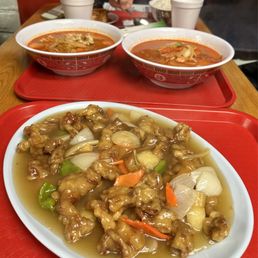 Tangsuyuk (sweet and sour pork), Jjambong