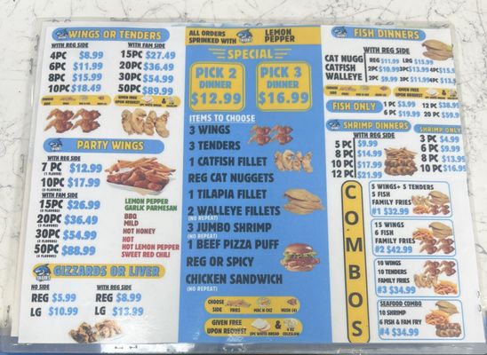 Menu photo 1 sharks fish & chicken Killeen, TX Menu photo 1 sharks fish & chicken Killeen, TX