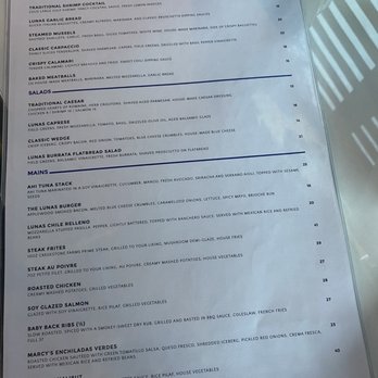 Lunas Pizza Bar & Grill - Menu - Pizza Near Me - Indio, California