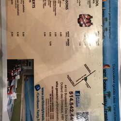 Caribbean Tasty Treats - Menu as of 07/24/18