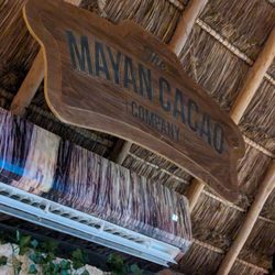 Mayan Cacao Company - Thatched roof at Mayan cacao Company