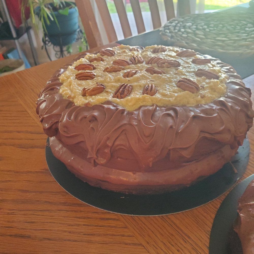 Mattie Jane's - This cake not bad but this is not a bakery made cake especially for the money I spent this is a German chocolate cake !! - Coffee & Tea Near Me - Loris, South Carolina Mattie Jane's - This cake not bad but this is not a bakery made cake especially for the money I spent this is a German chocolate cake !! - Coffee & Tea Near Me - Loris, South Carolina