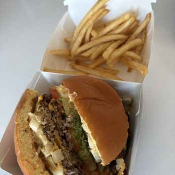 Sizzle Stack Burger - All American combo - Burgers Near Me - Las Vegas, Nevada