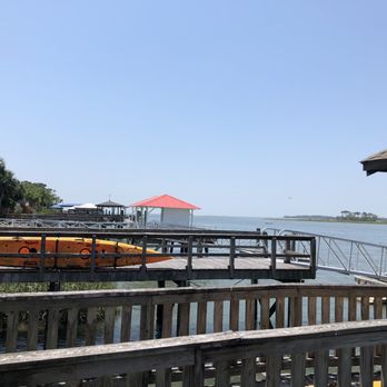 A-J's Dockside Restaurant - The view looking East - Seafood Near Me - Tybee Island, Georgia A-J's Dockside Restaurant - The view looking East - Seafood Near Me - Tybee Island, Georgia