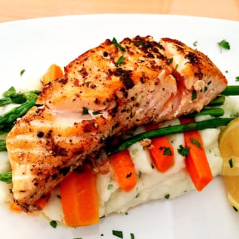 Live Oak Cafe - Pan roasted salmon $17 ~ Delicious - Breakfast & Brunch Near Me - Santa Barbara, California Live Oak Cafe - Pan roasted salmon $17 ~ Delicious - Breakfast & Brunch Near Me - Santa Barbara, California