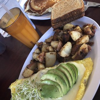 OD's Kitchen - California omelet with country potatoes, small OJ, and a short stack - too much delicious food! - Breakfast & Brunch Near Me - Gilroy, California OD's Kitchen - California omelet with country potatoes, small OJ, and a short stack - too much delicious food! - Breakfast & Brunch Near Me - Gilroy, California
