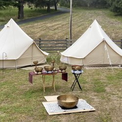 Wayward Glamping - Tents during the daytime, before guest arrived.
