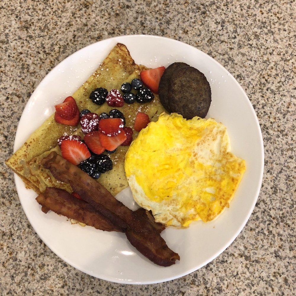 Eggsquisite Cafe - Very Berry Crepe Combo - Breakfast & Brunch Near Me - McKinney, Texas Eggsquisite Cafe - Very Berry Crepe Combo - Breakfast & Brunch Near Me - McKinney, Texas