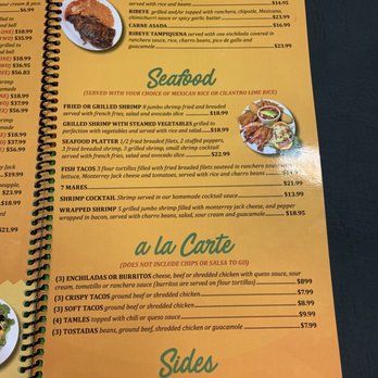 Mariachi's - Menu - Tex-Mex Near Me - Sherman, Texas