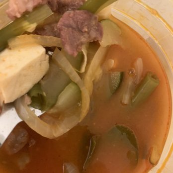 Ham Hung Restaurant - All they have here are these fatty little pieces, INEDIBLE.  Dongtae Jjigae Soup. - Korean Near Me - Los Angeles, California