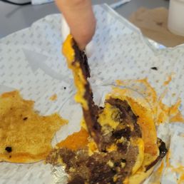 BURNT NASTY PAPER FLAT WANT TO BE BURGERS