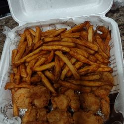 The Juicy Seafood - Shrimp and fries